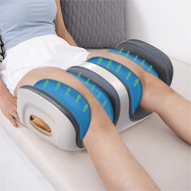 Rodillera para pierna con airbag, masaje envolvente completo 3D de 270 grados, masaje de rodilla 3D con control remoto inalámbrico, compresa caliente que penetra el masaje 3D